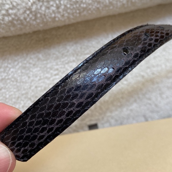 genuine snakeskin belt / leather belt - Picture 11 of 13